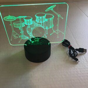 Drum Set Mood Light Battery or USB Powered Preowned